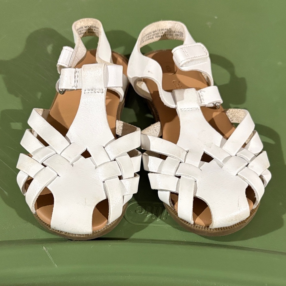Cat & Jack White Strappy Sandals